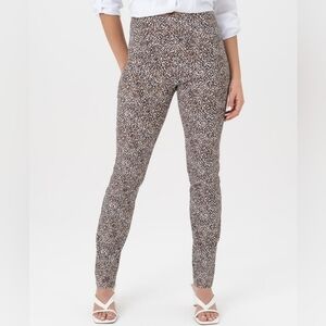 RENUAR Animal Print Ankle Pull On Pant, Size 14